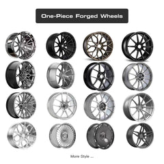 One-Piece Custom Forged Wheels | 15-24 Inch |6061-T6 Aluminum Alloy|Covers All Models
