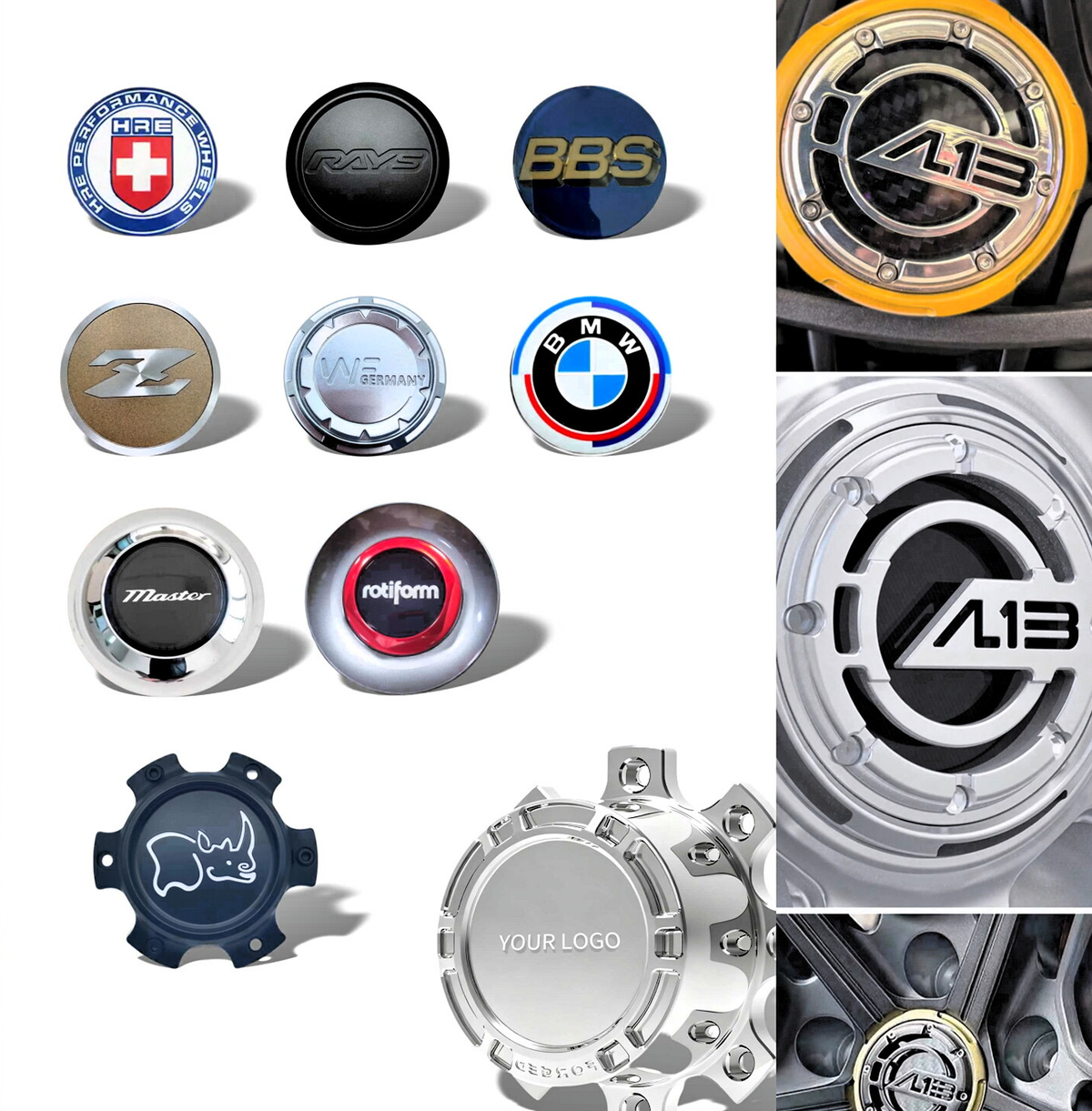 Wheel Hub Cap | Floating center cap  | Center Lug | Wheel Accessories | Free Design