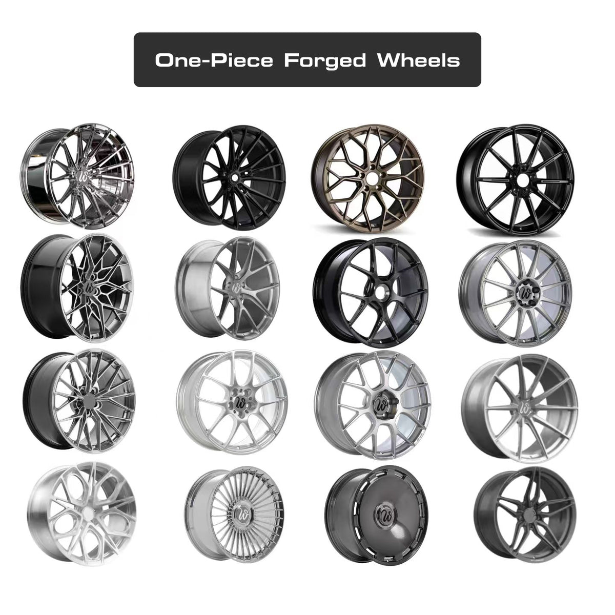One-Piece Custom Forged Wheels | 15-24 Inch ｜6061-T6 Aluminum Alloy｜Covers All Models